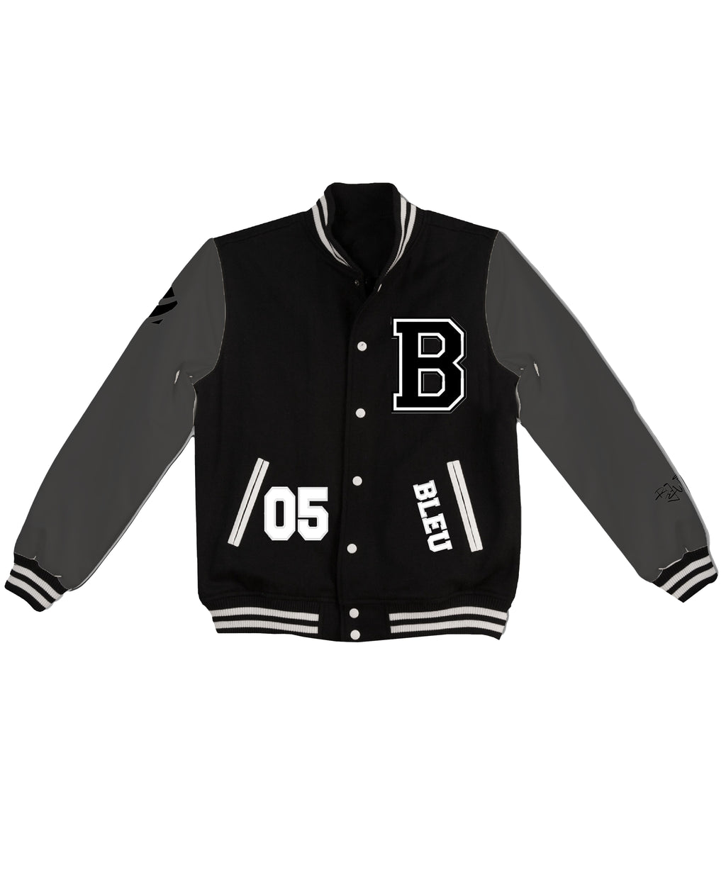 Bleu Style Letterman Jacket (Pre Order)