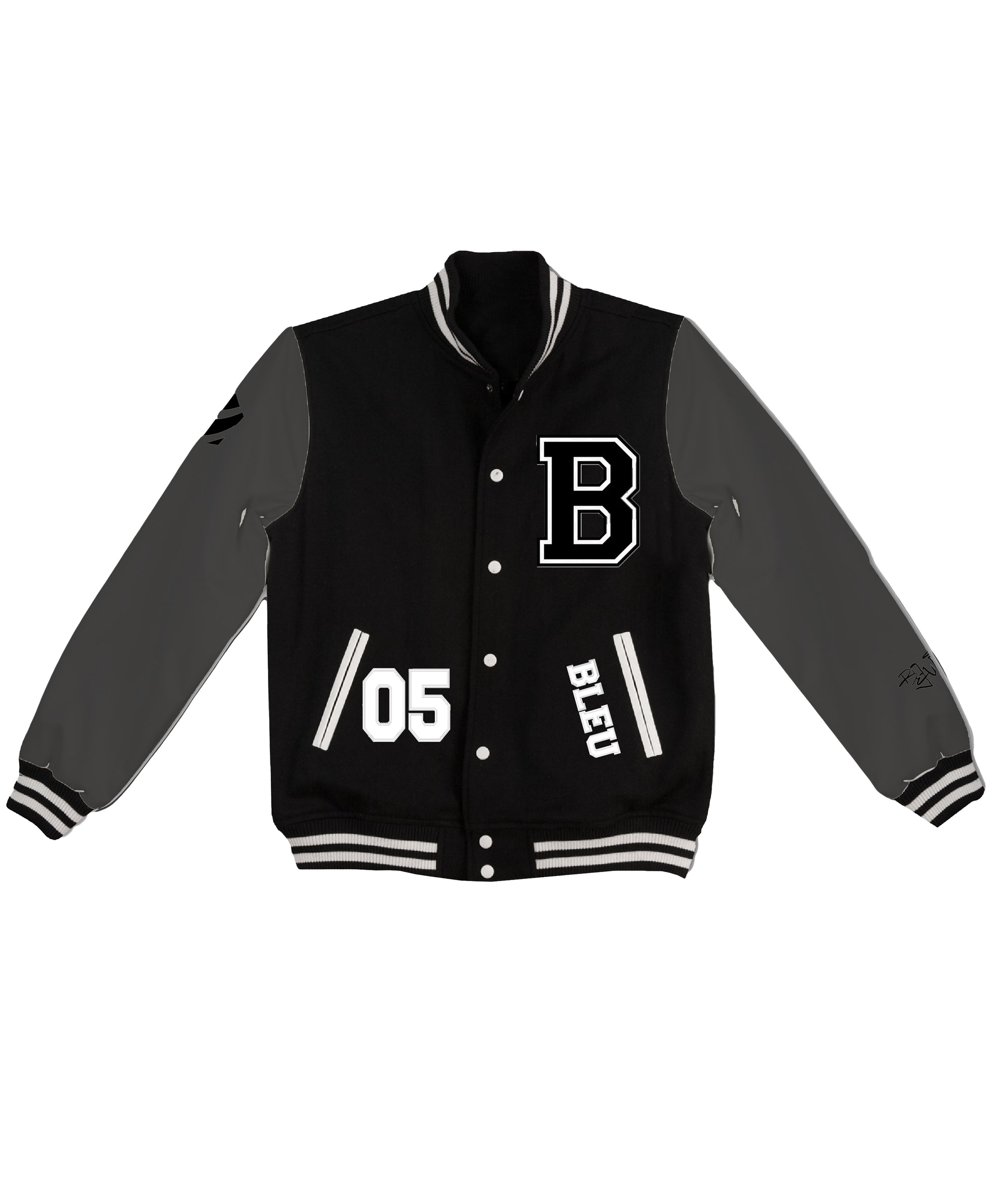 Bleu Style Letterman Jacket (Pre Order)