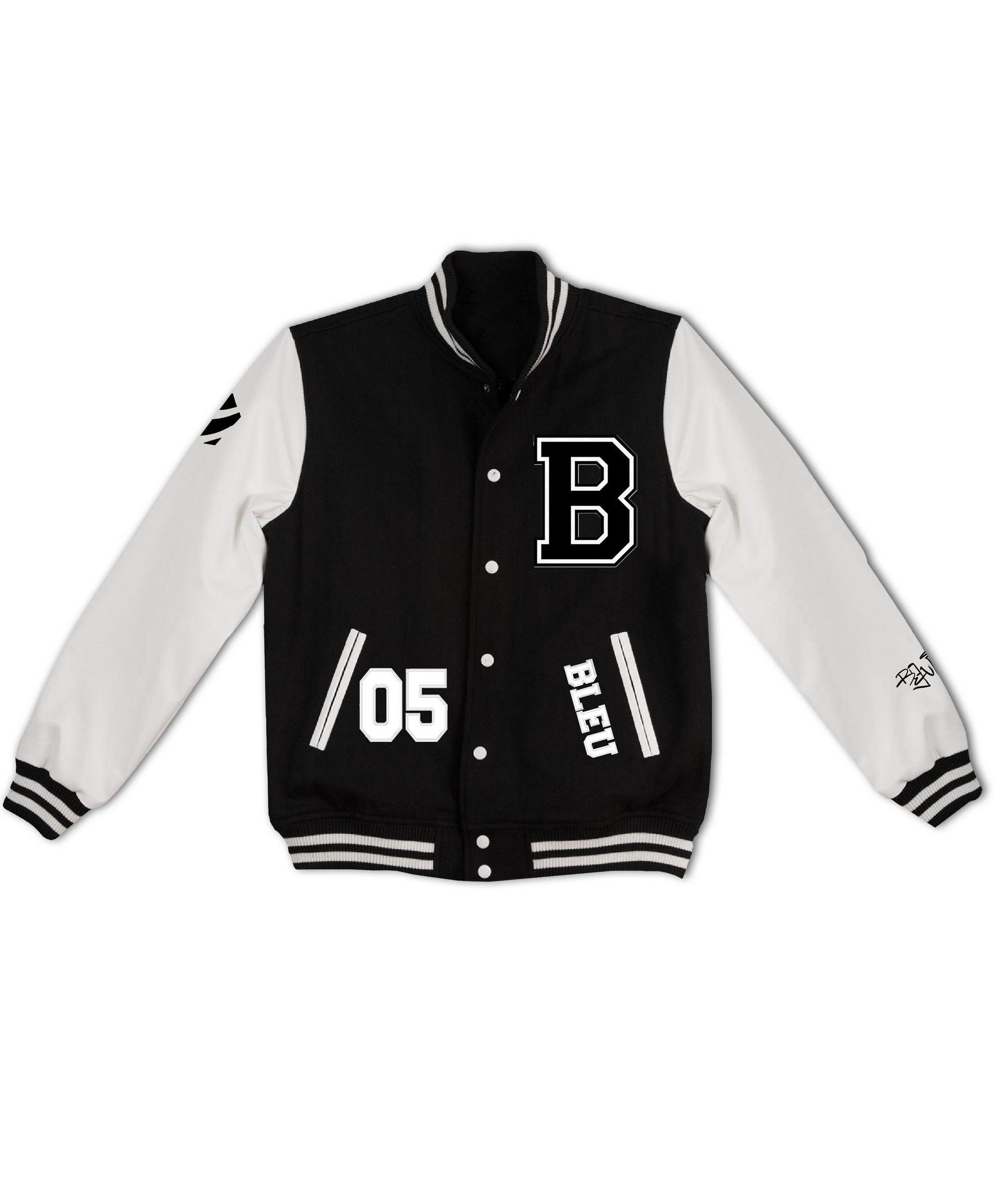 Bleu Style Letterman Jacket (Pre Order)